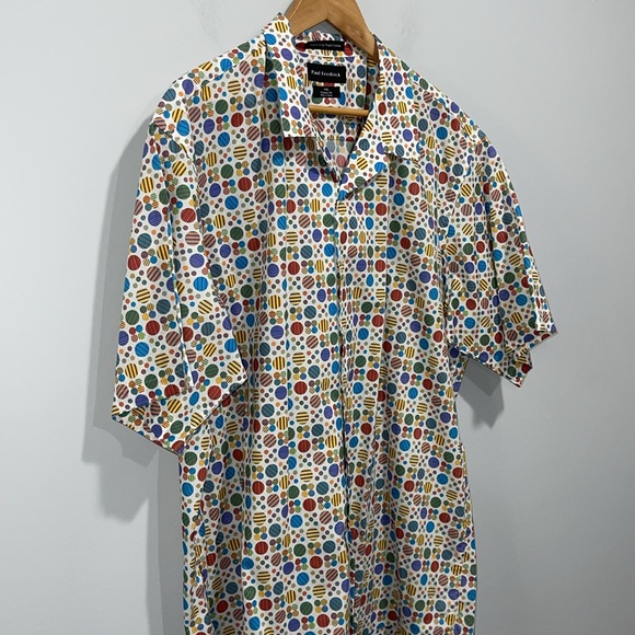 Paul Frederick short sleeve shirt size XXL classic fit cotton multicolor casual - Picture 2 of 10